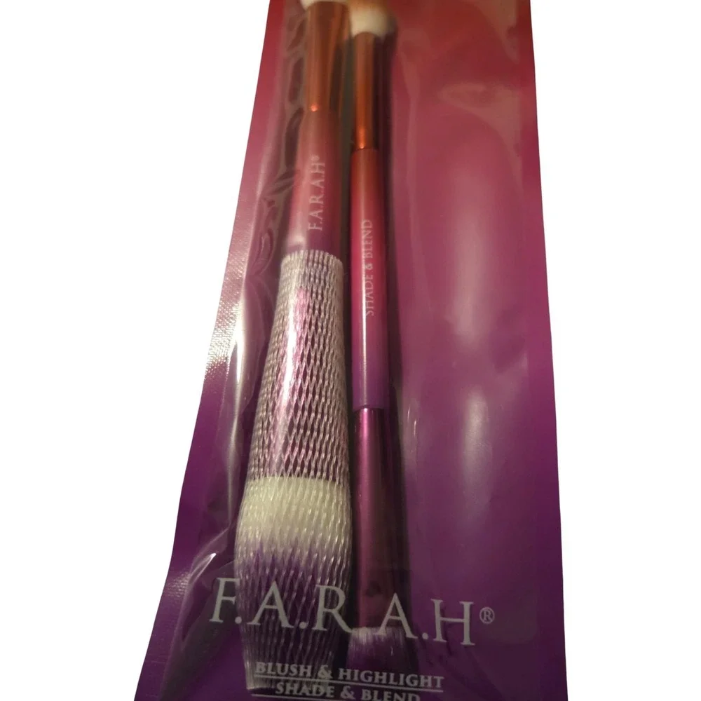 F.A.R.A.H Makeup Brush Set –‎ Blush & Highlight + Shade & Blend Brand New Sealed